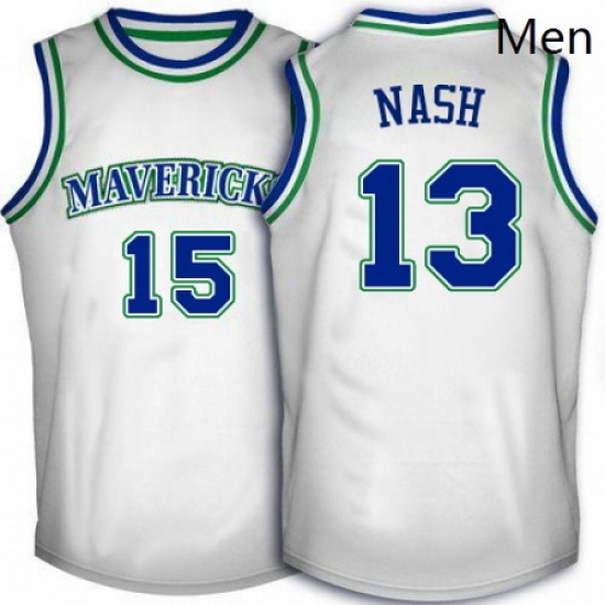 Mens Adidas Dallas Mavericks 13 Steve Nash Swingman White Throwback NBA Jersey Mens Adidas Dallas Mavericks 13 Steve Nash Swingman White Throwback NBA Jersey