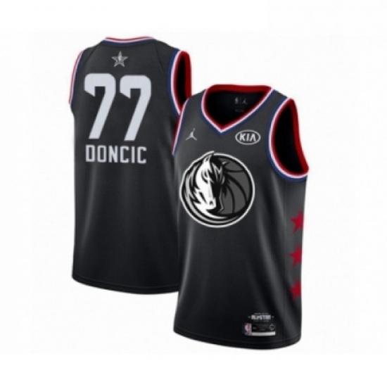 Mens Dallas Mavericks 77 Luka Doncic Swingman Black 2019 All Star Game Basketball Jersey Mens Dallas Mavericks 77 Luka Doncic Swingman Black 2019 All Star Game Basketball Jersey