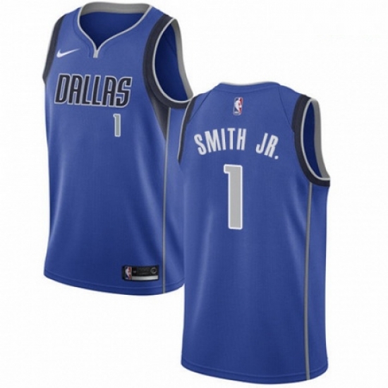 Mens Nike Dallas Mavericks 1 Dennis Smith Jr Swingman Royal Blue Road NBA Jersey Icon Edition Mens Nike Dallas Mavericks 1 Dennis Smith Jr Swingman Royal Blue Road NBA Jersey Icon Edition