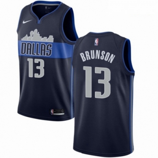 Mens Nike Dallas Mavericks 13 Jalen Brunson Authentic Navy Blue NBA Jersey Statement Edition Mens Nike Dallas Mavericks 13 Jalen Brunson Authentic Navy Blue NBA Jersey Statement Edition