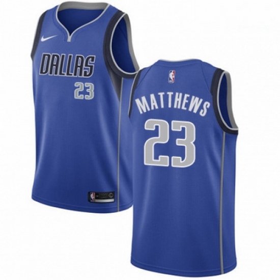 Mens Nike Dallas Mavericks 23 Wesley Matthews Swingman Royal Blue Road NBA Jersey Icon Edition Mens Nike Dallas Mavericks 23 Wesley Matthews Swingman Royal Blue Road NBA Jersey Icon Edition