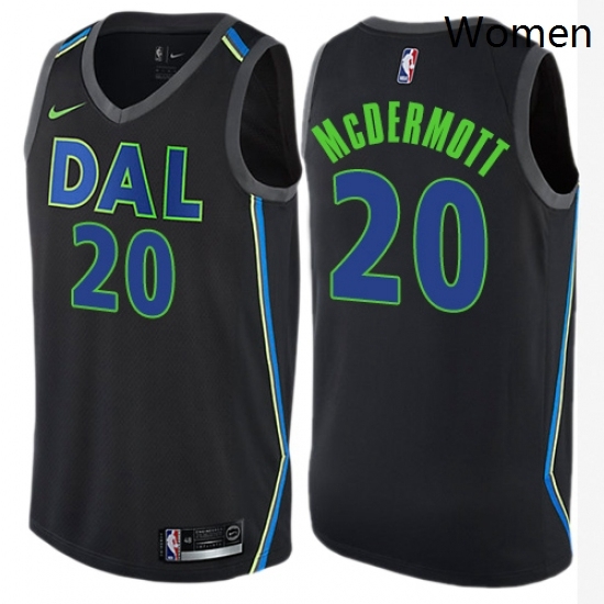 Womens Nike Dallas Mavericks 20 Doug McDermott Swingman Black NBA Jersey City Edition Womens Nike Dallas Mavericks 20 Doug McDermott Swingman Black NBA Jersey City Edition