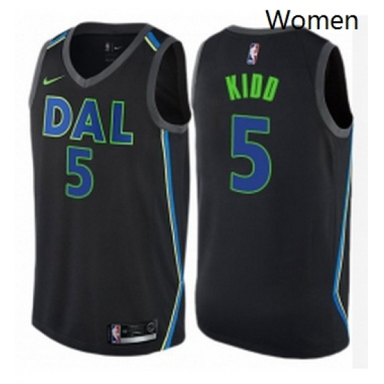 Womens Nike Dallas Mavericks 5 Jason Kidd Swingman Black NBA Jersey City Edition Womens Nike Dallas Mavericks 5 Jason Kidd Swingman Black NBA Jersey City Edition