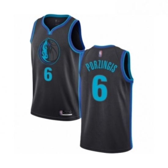 Youth Dallas Mavericks 6 Kristaps Porzingis Swingman Charcoal Basketball Jersey City Edition Youth Dallas Mavericks 6 Kristaps Porzingis Swingman Charcoal Basketball Jersey City Edition