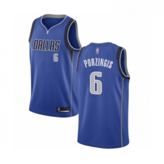 Youth Dallas Mavericks 6 Kristaps Porzingis Swingman Royal Blue Basketball Jersey Icon Edition Youth Dallas Mavericks 6 Kristaps Porzingis Swingman Royal Blue Basketball Jersey Icon Edition