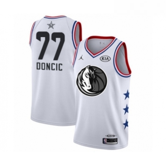 Youth Dallas Mavericks 77 Luka Doncic Swingman White 2019 All Star Game Basketball Jersey Youth Dallas Mavericks 77 Luka Doncic Swingman White 2019 All Star Game Basketball Jersey