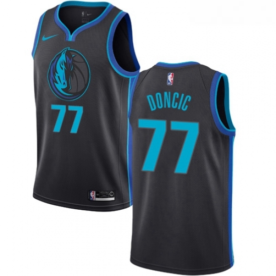 Youth Nike Dallas Mavericks 77 Luka Doncic Swingman Charcoal NBA Jersey City Edition Youth Nike Dallas Mavericks 77 Luka Doncic Swingman Charcoal NBA Jersey City Edition