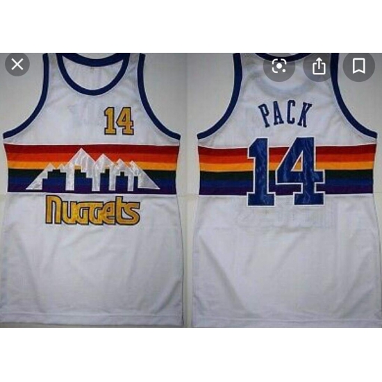 Men Nuggest 14 Pack White Jersey Men Nuggest 14 Pack White Jersey