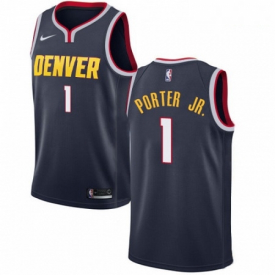 Mens Nike Denver Nuggets 1 Michael Porter Jr Navy NBA Swingman Icon Edition Jersey Mens Nike Denver Nuggets 1 Michael Porter Jr Navy NBA Swingman Icon Edition Jersey