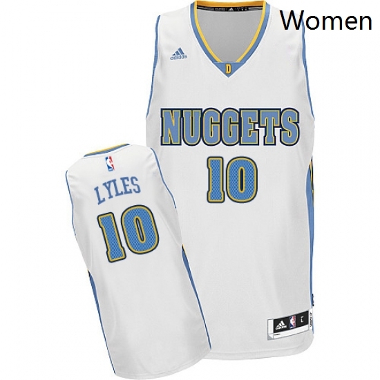 Womens Adidas Denver Nuggets 10 Trey Lyles Swingman White Home NBA Jersey Womens Adidas Denver Nuggets 10 Trey Lyles Swingman White Home NBA Jersey