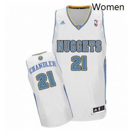 Womens Adidas Denver Nuggets 21 Wilson Chandler Swingman White Home NBA Jersey Womens Adidas Denver Nuggets 21 Wilson Chandler Swingman White Home NBA Jersey