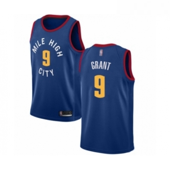 Womens Denver Nuggets 9 Jerami Grant Authentic Blue Alternate Basketball Jersey Statement Edition Womens Denver Nuggets 9 Jerami Grant Authentic Blue Alternate Basketball Jersey Statement Edition
