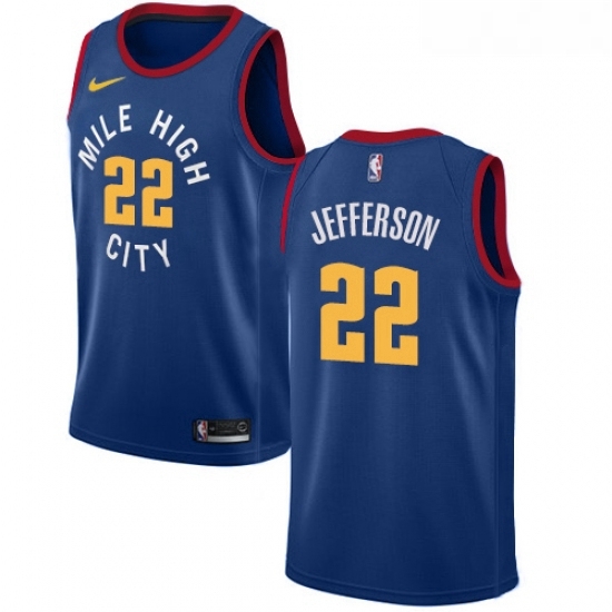 Womens Nike Denver Nuggets 22 Richard Jefferson Authentic Light Blue Alternate NBA Jersey Statement Edition Womens Nike Denver Nuggets 22 Richard Jefferson Authentic Light Blue Alternate NBA Jersey Statement Edition