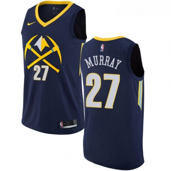 Womens Nike Denver Nuggets 27 Jamal Murray Swingman Navy Blue NBA Jersey City Edition Womens Nike Denver Nuggets 27 Jamal Murray Swingman Navy Blue NBA Jersey City Edition