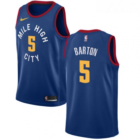 Womens Nike Denver Nuggets 5 Will Barton Swingman Light Blue Alternate NBA Jersey Statement Edition Womens Nike Denver Nuggets 5 Will Barton Swingman Light Blue Alternate NBA Jersey Statement Edition
