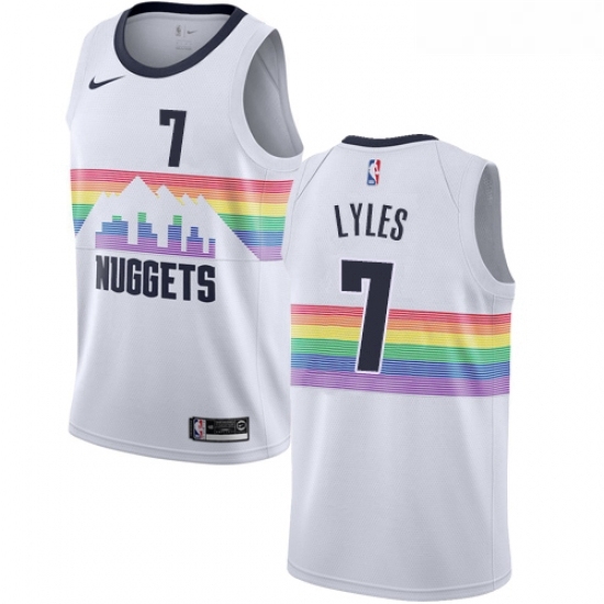 Womens Nike Denver Nuggets 7 Trey Lyles Swingman White NBA Jersey City Edition Womens Nike Denver Nuggets 7 Trey Lyles Swingman White NBA Jersey City Edition