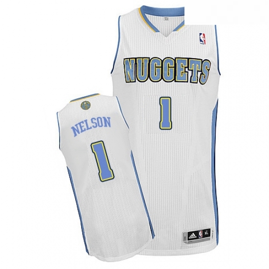 Youth Adidas Denver Nuggets 1 Jameer Nelson Authentic White Home NBA Jersey Youth Adidas Denver Nuggets 1 Jameer Nelson Authentic White Home NBA Jersey