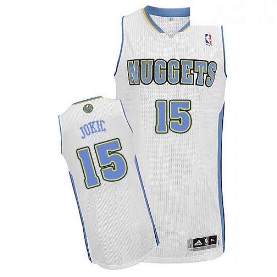Youth Adidas Denver Nuggets 15 Nikola Jokic Authentic White Home NBA Jersey Youth Adidas Denver Nuggets 15 Nikola Jokic Authentic White Home NBA Jersey