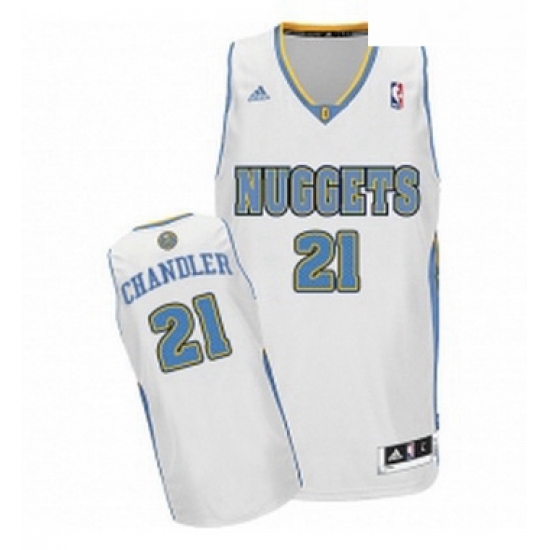 Youth Adidas Denver Nuggets 21 Wilson Chandler Swingman White Home NBA Jersey Youth Adidas Denver Nuggets 21 Wilson Chandler Swingman White Home NBA Jersey
