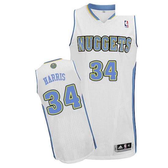 Youth Adidas Denver Nuggets 34 Devin Harris Authentic White Home NBA Jersey Youth Adidas Denver Nuggets 34 Devin Harris Authentic White Home NBA Jersey
