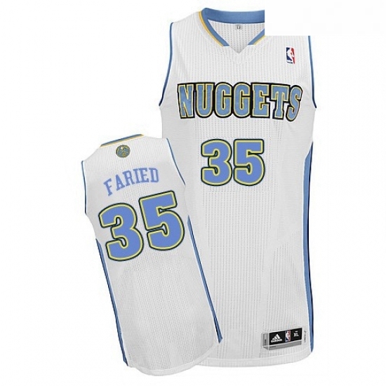 Youth Adidas Denver Nuggets 35 Kenneth Faried Authentic White Home NBA Jersey Youth Adidas Denver Nuggets 35 Kenneth Faried Authentic White Home NBA Jersey