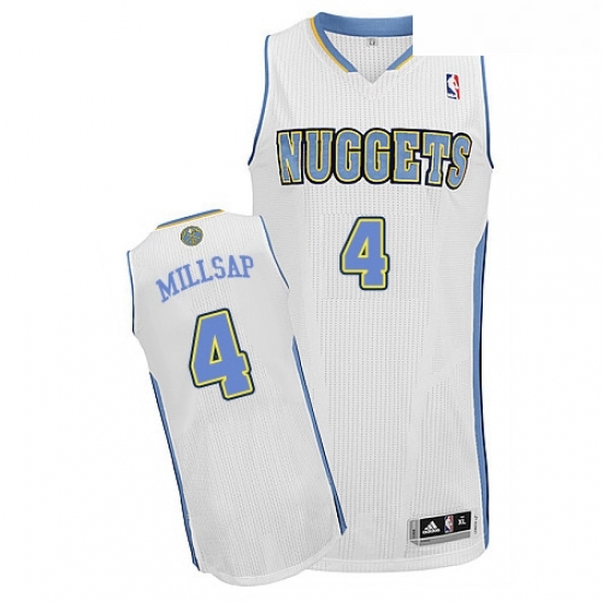 Youth Adidas Denver Nuggets 4 Paul Millsap Authentic White Home NBA Jersey Youth Adidas Denver Nuggets 4 Paul Millsap Authentic White Home NBA Jersey