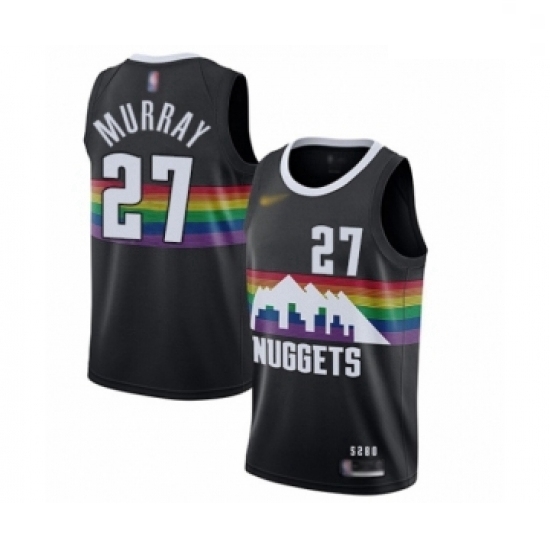Youth Denver Nuggets #27 Jamal Murray Swingman Black Basketball Jersey - 2019 20 City Edition Youth Denver Nuggets #27 Jamal Murray Swingman Black Basketball Jersey - 2019 20 City Edition
