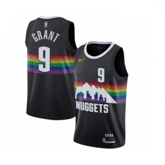 Youth Denver Nuggets #9 Jerami Grant Swingman Black Basketball Jersey - 2019-20 City Edition Youth Denver Nuggets #9 Jerami Grant Swingman Black Basketball Jersey - 2019-20 City Edition