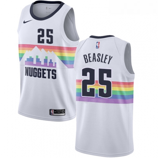 Youth Nike Denver Nuggets 25 Malik Beasley Swingman White NBA Jersey City Edition Youth Nike Denver Nuggets 25 Malik Beasley Swingman White NBA Jersey City Edition