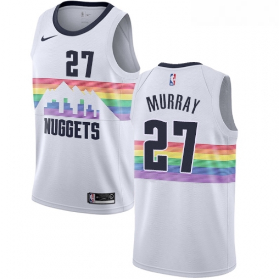 Youth Nike Denver Nuggets 27 Jamal Murray Swingman White NBA Jersey City Edition Youth Nike Denver Nuggets 27 Jamal Murray Swingman White NBA Jersey City Edition