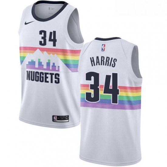 Youth Nike Denver Nuggets 34 Devin Harris Swingman White NBA Jersey City Edition Youth Nike Denver Nuggets 34 Devin Harris Swingman White NBA Jersey City Edition