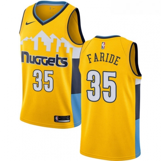 Youth Nike Denver Nuggets 35 Kenneth Faried Authentic Gold Alternate NBA Jersey Statement Edition Youth Nike Denver Nuggets 35 Kenneth Faried Authentic Gold Alternate NBA Jersey Statement Edition