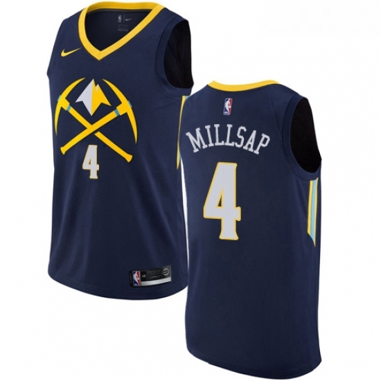 Youth Nike Denver Nuggets 4 Paul Millsap Swingman Navy Blue NBA Jersey City Edition Youth Nike Denver Nuggets 4 Paul Millsap Swingman Navy Blue NBA Jersey City Edition