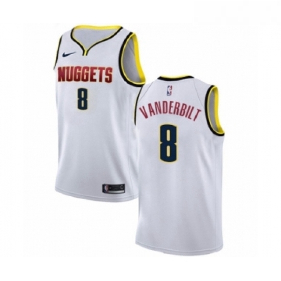Youth Nike Denver Nuggets 8 Jarred Vanderbilt Swingman White NBA Jersey Association Editio Youth Nike Denver Nuggets 8 Jarred Vanderbilt Swingman White NBA Jersey Association Editio