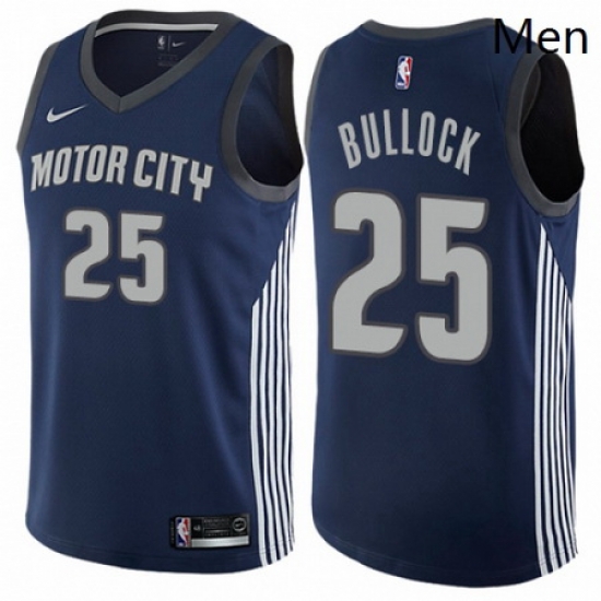 Mens Nike Detroit Pistons 25 Reggie Bullock Swingman Navy Blue NBA Jersey City Edition Mens Nike Detroit Pistons 25 Reggie Bullock Swingman Navy Blue NBA Jersey City Edition