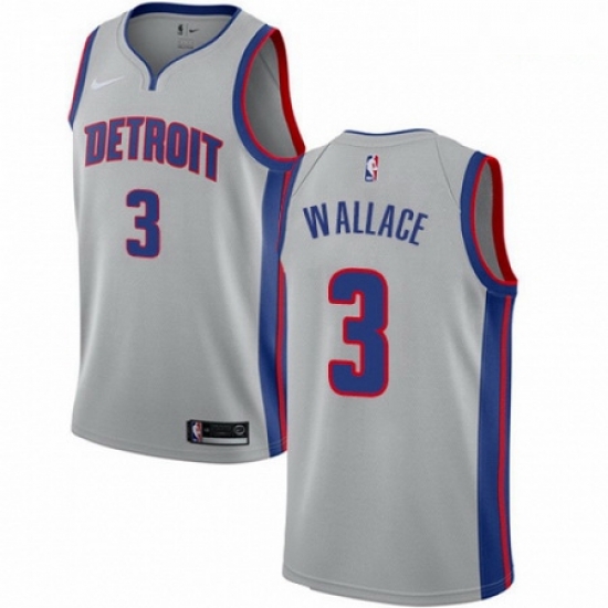 Mens Nike Detroit Pistons 3 Ben Wallace Authentic Silver NBA Jersey Statement Edition Mens Nike Detroit Pistons 3 Ben Wallace Authentic Silver NBA Jersey Statement Edition