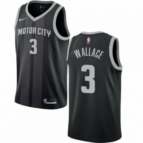Mens Nike Detroit Pistons 3 Ben Wallace Swingman Black NBA Jersey City Edition Mens Nike Detroit Pistons 3 Ben Wallace Swingman Black NBA Jersey City Edition