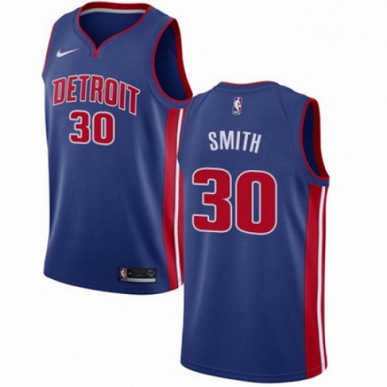 Mens Nike Detroit Pistons 30 Joe Smith Swingman Royal Blue Road NBA Jersey Icon Edition Mens Nike Detroit Pistons 30 Joe Smith Swingman Royal Blue Road NBA Jersey Icon Edition