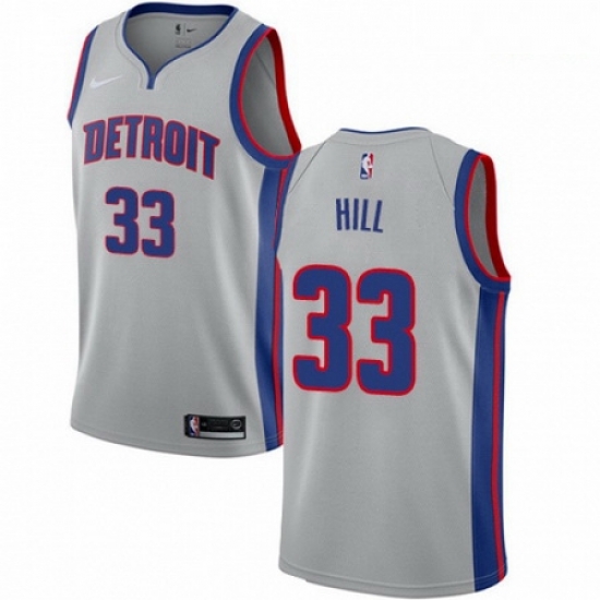 Mens Nike Detroit Pistons 33 Grant Hill Authentic Silver NBA Jersey Statement Edition Mens Nike Detroit Pistons 33 Grant Hill Authentic Silver NBA Jersey Statement Edition