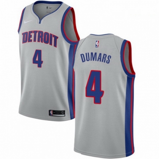 Mens Nike Detroit Pistons 4 Joe Dumars Swingman Silver NBA Jersey Statement Edition Mens Nike Detroit Pistons 4 Joe Dumars Swingman Silver NBA Jersey Statement Edition