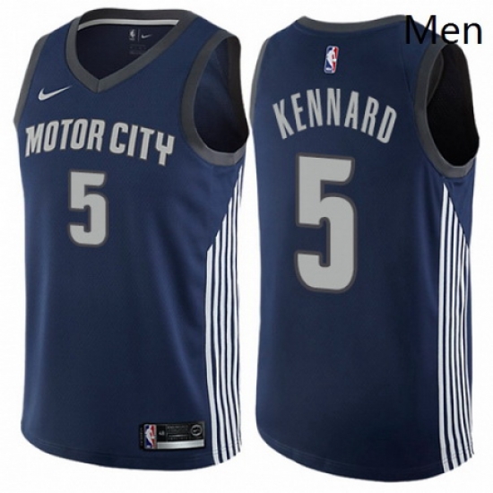 Mens Nike Detroit Pistons 5 Luke Kennard Authentic Navy Blue NBA Jersey City Edition Mens Nike Detroit Pistons 5 Luke Kennard Authentic Navy Blue NBA Jersey City Edition