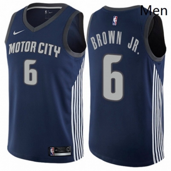 Mens Nike Detroit Pistons 6 Bruce Brown Jr Swingman Navy Blue NBA Jersey City Edition Mens Nike Detroit Pistons 6 Bruce Brown Jr Swingman Navy Blue NBA Jersey City Edition