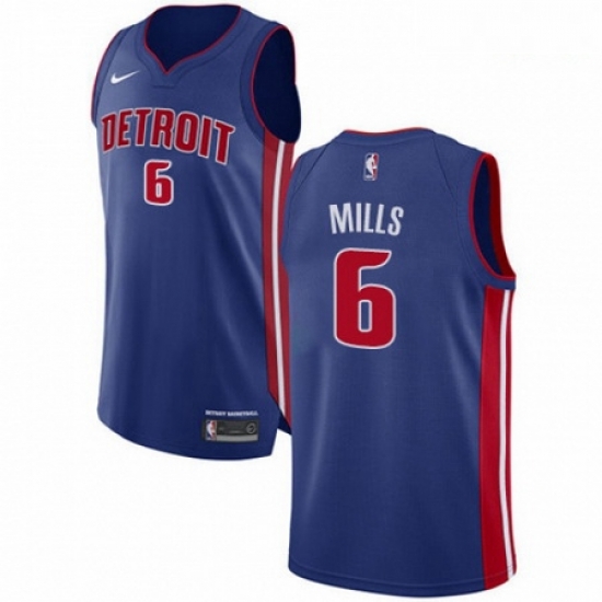 Mens Nike Detroit Pistons 6 Terry Mills Authentic Royal Blue Road NBA Jersey Icon Edition Mens Nike Detroit Pistons 6 Terry Mills Authentic Royal Blue Road NBA Jersey Icon Edition
