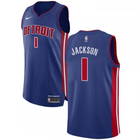 Womens Nike Detroit Pistons 1 Reggie Jackson Authentic Royal Blue Road NBA Jersey Icon Edition Womens Nike Detroit Pistons 1 Reggie Jackson Authentic Royal Blue Road NBA Jersey Icon Edition