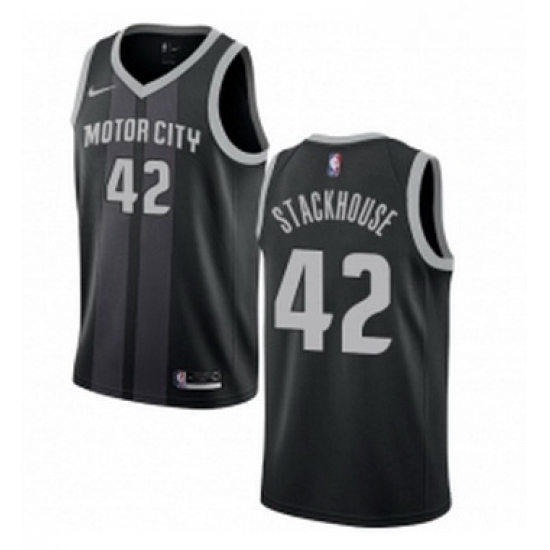 Womens Nike Detroit Pistons 42 Jerry Stackhouse Swingman Black NBA Jersey City Edition Womens Nike Detroit Pistons 42 Jerry Stackhouse Swingman Black NBA Jersey City Edition