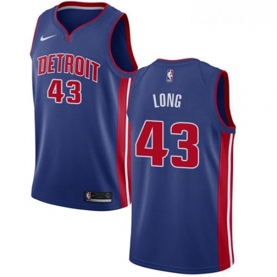 Womens Nike Detroit Pistons 43 Grant Long Swingman Royal Blue Road NBA Jersey Icon Edition Womens Nike Detroit Pistons 43 Grant Long Swingman Royal Blue Road NBA Jersey Icon Edition
