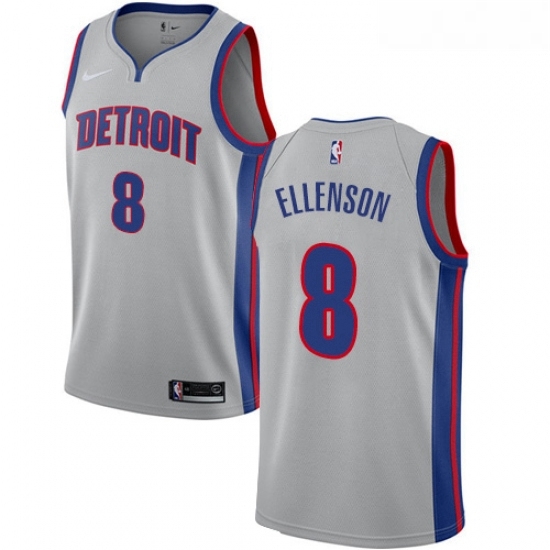Womens Nike Detroit Pistons 8 Henry Ellenson Swingman Silver NBA Jersey Statement Edition Womens Nike Detroit Pistons 8 Henry Ellenson Swingman Silver NBA Jersey Statement Edition