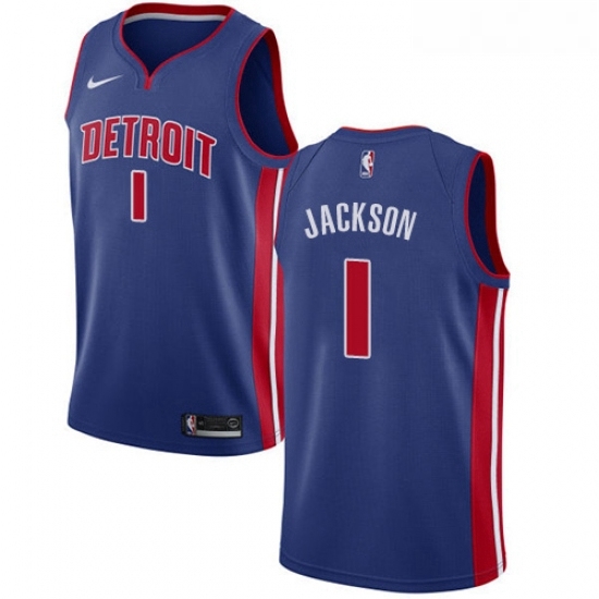 Youth Nike Detroit Pistons 1 Reggie Jackson Swingman Royal Blue Road NBA Jersey Icon Edition Youth Nike Detroit Pistons 1 Reggie Jackson Swingman Royal Blue Road NBA Jersey Icon Edition