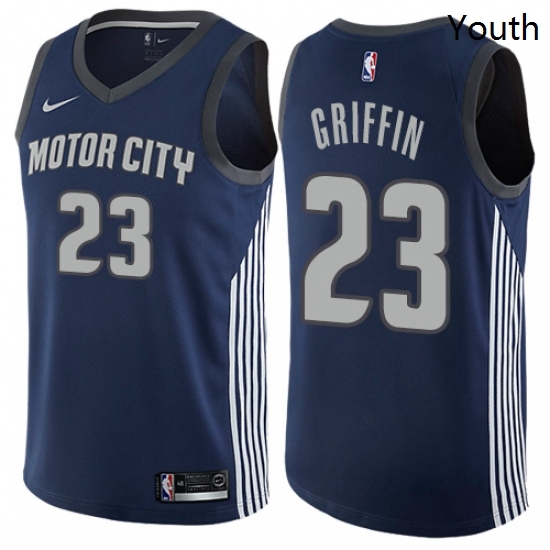 Youth Nike Detroit Pistons 23 Blake Griffin Swingman Navy Blue NBA Jersey City Edition Youth Nike Detroit Pistons 23 Blake Griffin Swingman Navy Blue NBA Jersey City Edition