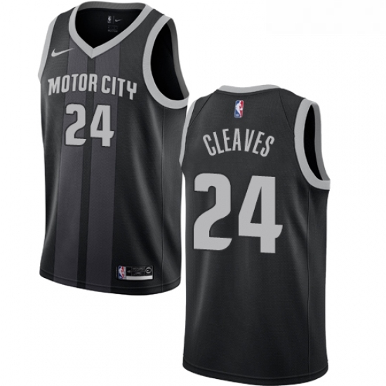 Youth Nike Detroit Pistons 24 Mateen Cleaves Swingman Black NBA Jersey City Edition Youth Nike Detroit Pistons 24 Mateen Cleaves Swingman Black NBA Jersey City Edition